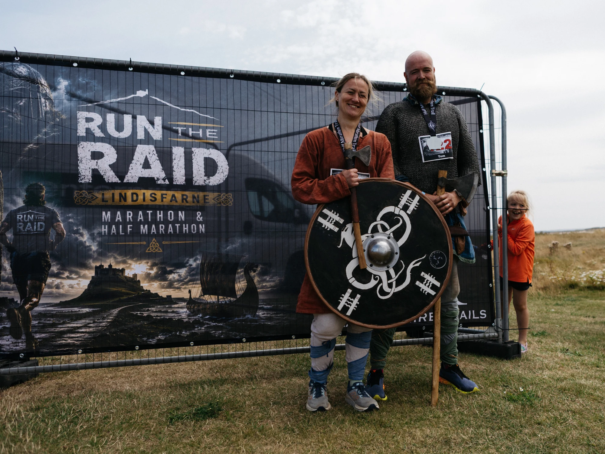 Run the Raid participants with their medals